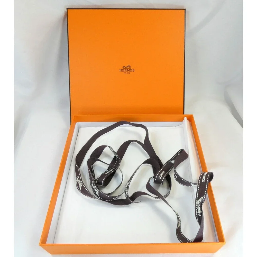 Hermes BALADE OCEANE Ocean Goddess Scarf Black & Blue with BOX Mint